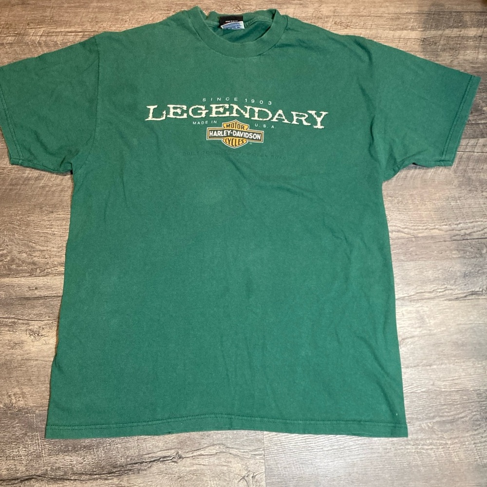 Harley-Davidson Green Legendary Men's XL T-Shirt Bahamas Nassau